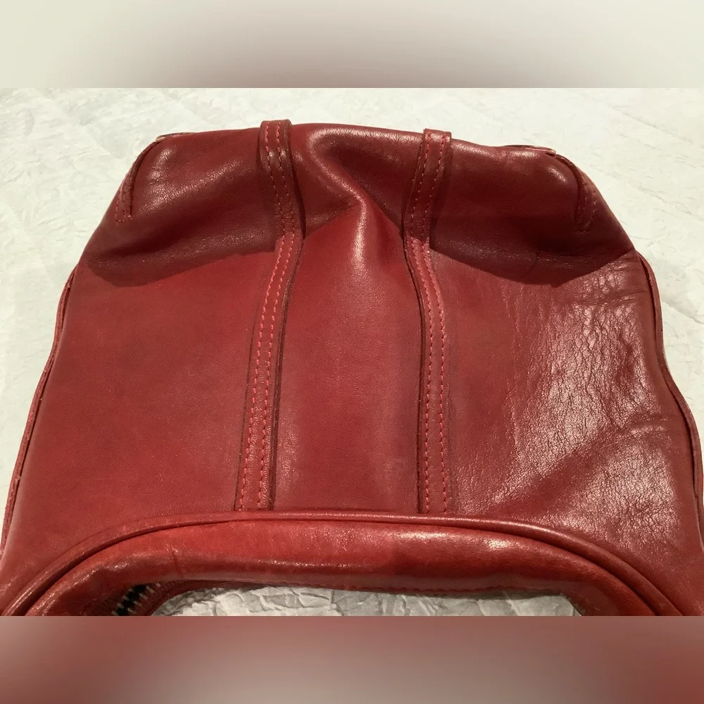 Coach Vintage Red Leather Amanda Bag